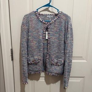 Sioni Multicolor Tweed Cardigan